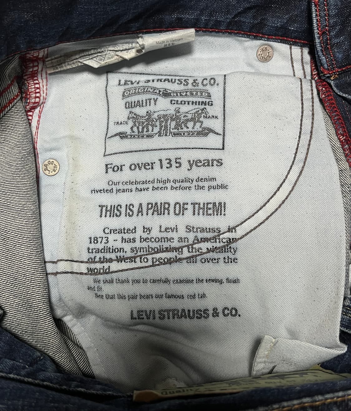 리바이스 504 스트레이트핏 데님 팬츠 청바지 30 상품이미지8