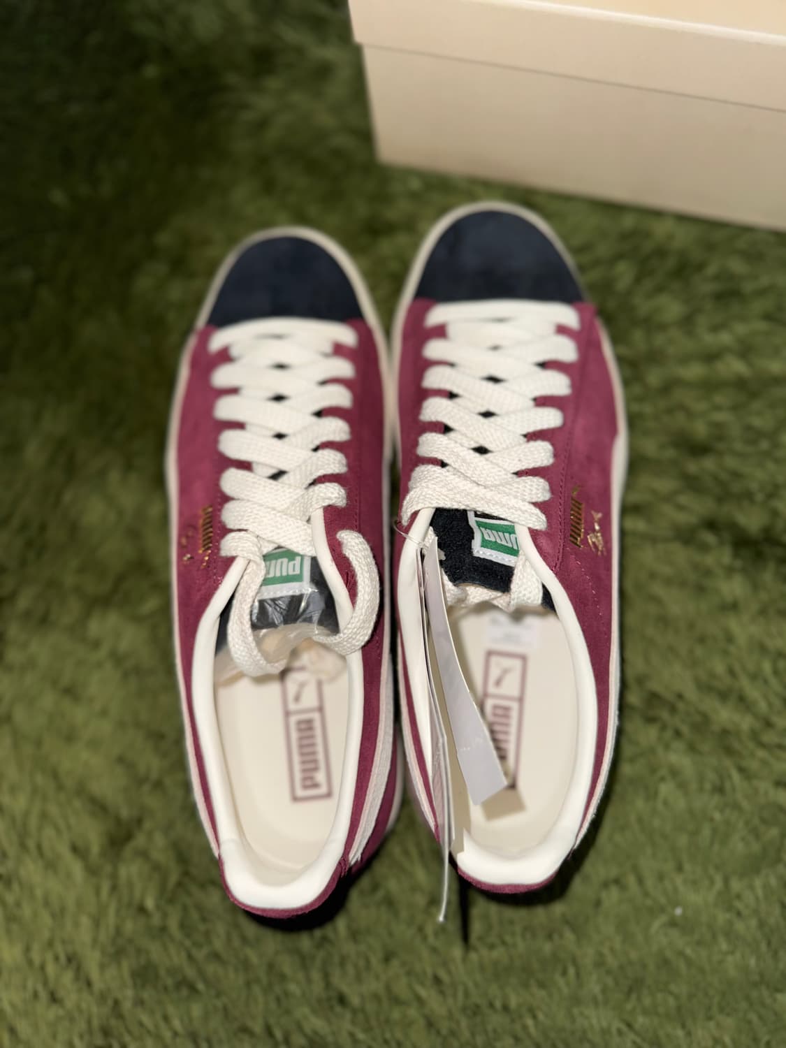 [280] 푸마 클라이드 OG 아카이브 퍼플 다크 재스퍼 아이보리 상품이미지3