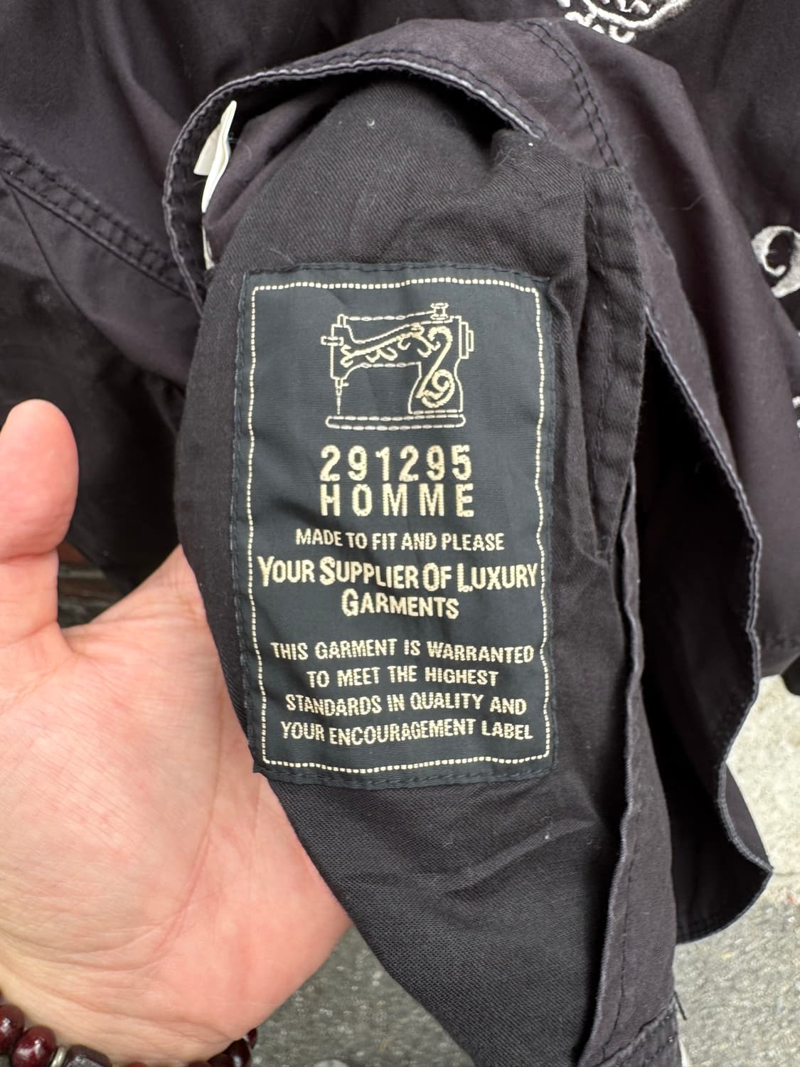 291295=Homme 아웃사이더 자수 투웨이 자켓 상품이미지6