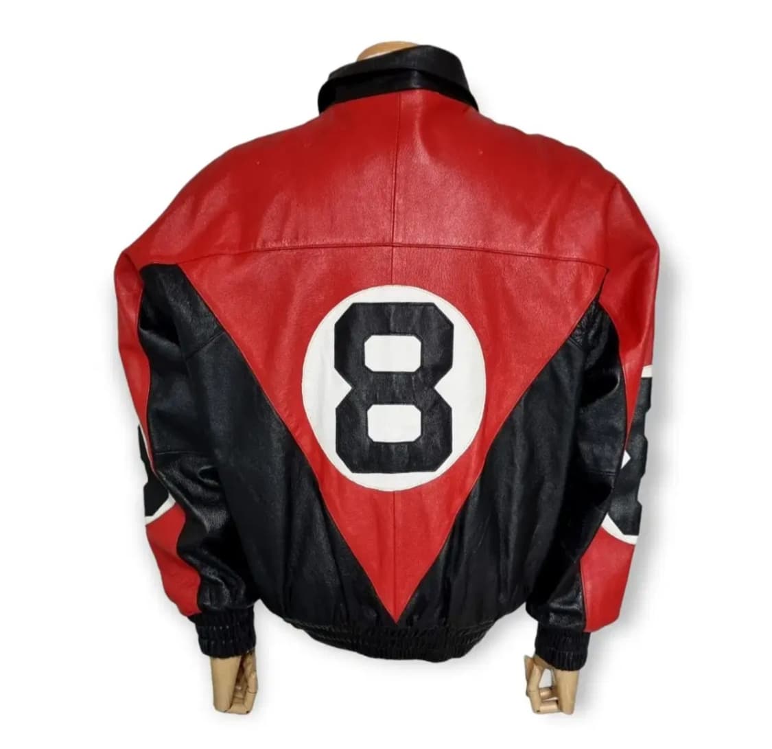 90s 빈티지 8볼 가죽자켓 8ball 바시티자켓 레더자켓 상품이미지6