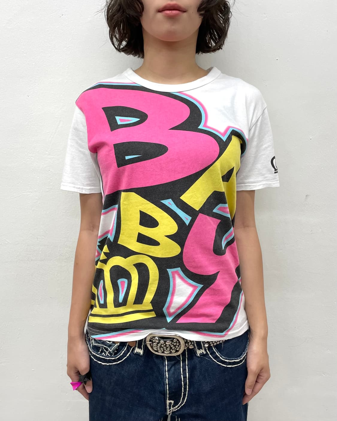Baby doll bold lettering white T-shirt  상품이미지4