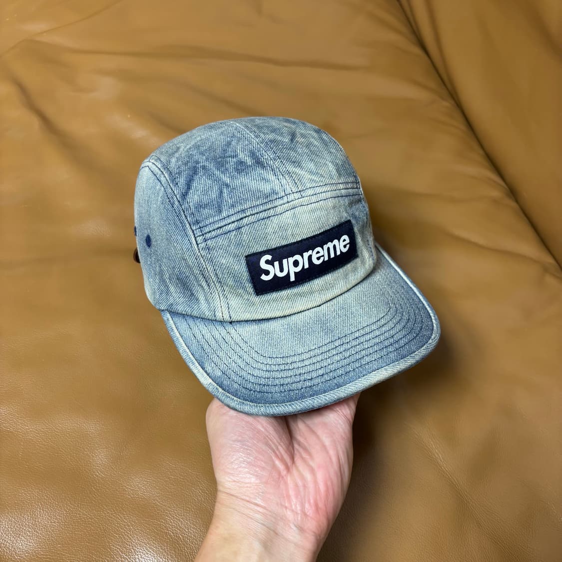 Supreme 슈프림 24ss 워시드 더티 인디고 데님 캠프캡 모자 상품이미지2