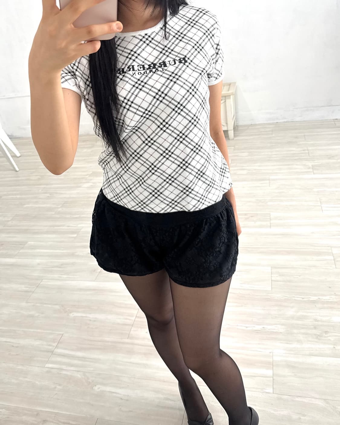 Burberry Lettering Check Short top  상품이미지5