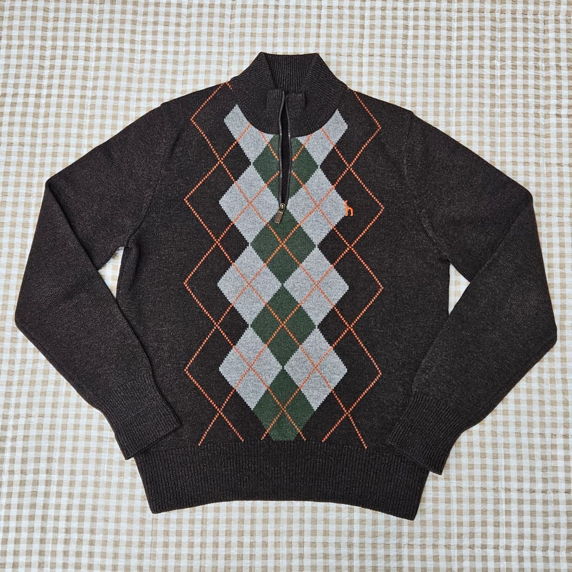 헤지스 하프집업 니트 스웨터 남자100 상품이미지1