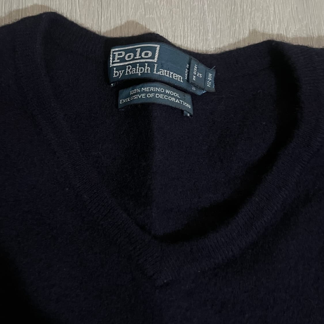 폴로 랄프로렌 니트 조끼 women L navy 상품이미지3