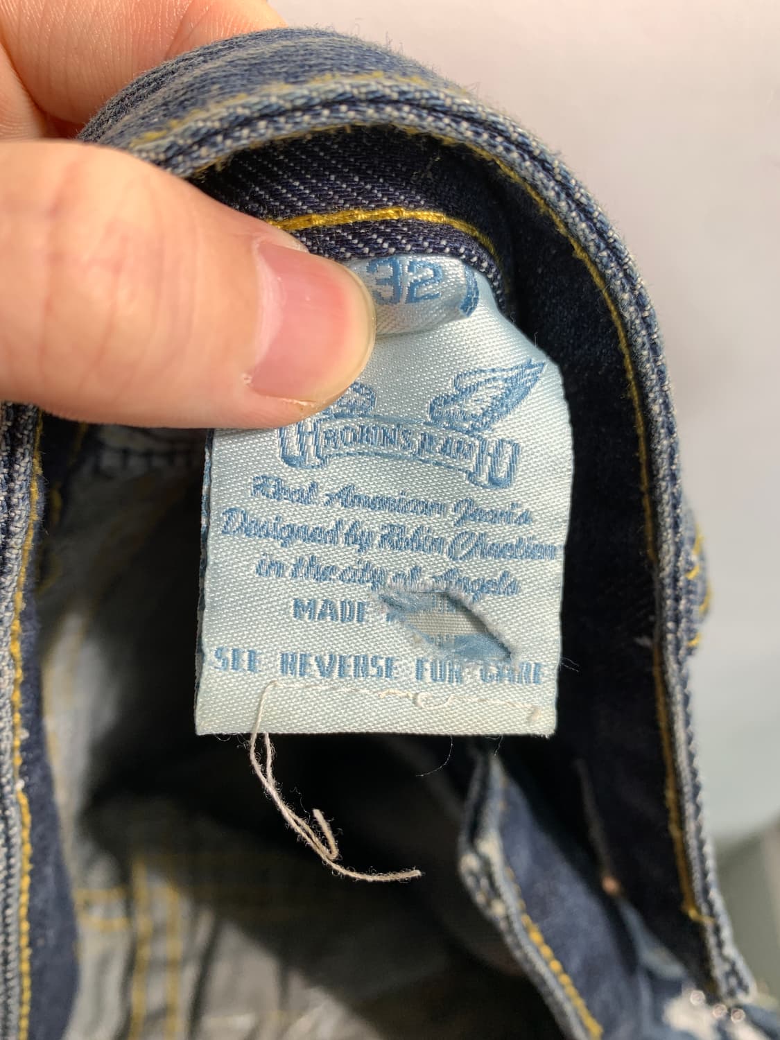 MADE in USA robins jean y2k 데님 32 상품이미지8