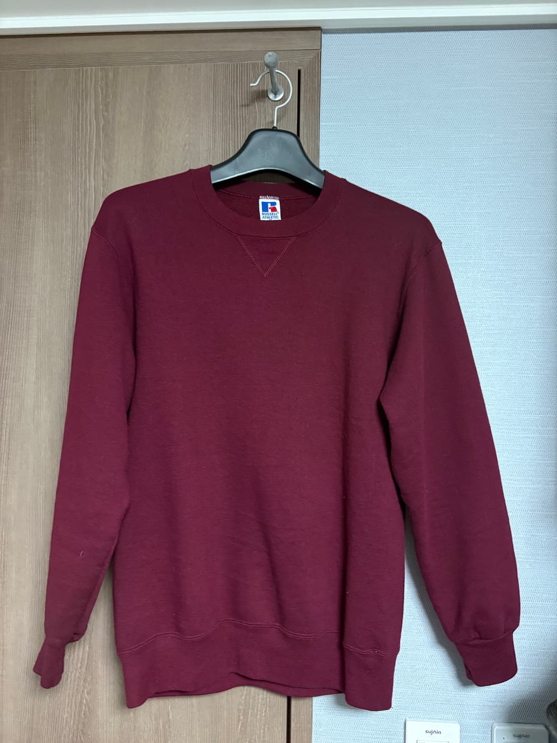 [M] 90s USA 러셀 스웻셔츠 와인 상품이미지1