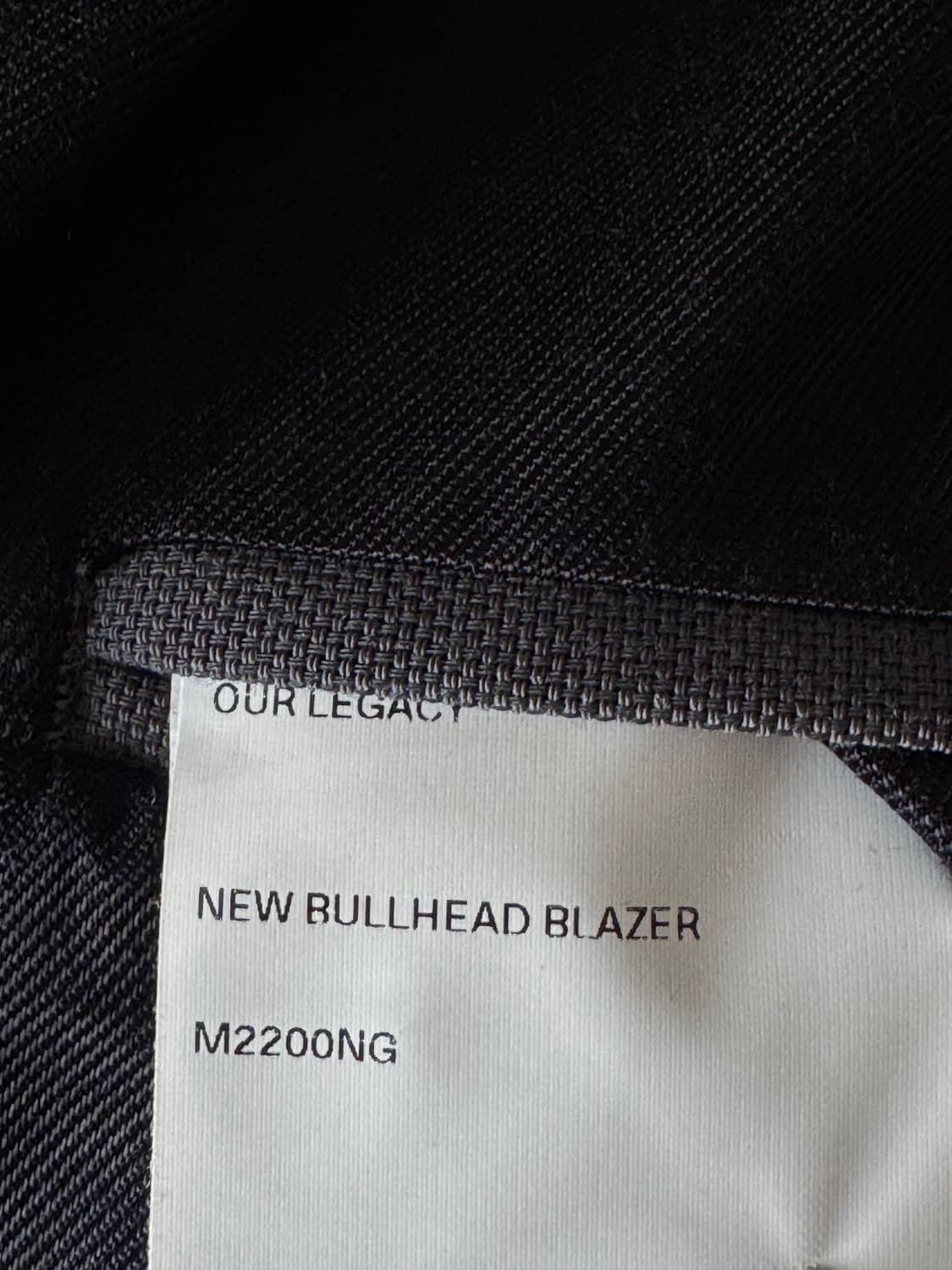Ourlegacy 아워레거시 / New bullhead 블레이져 상품이미지6