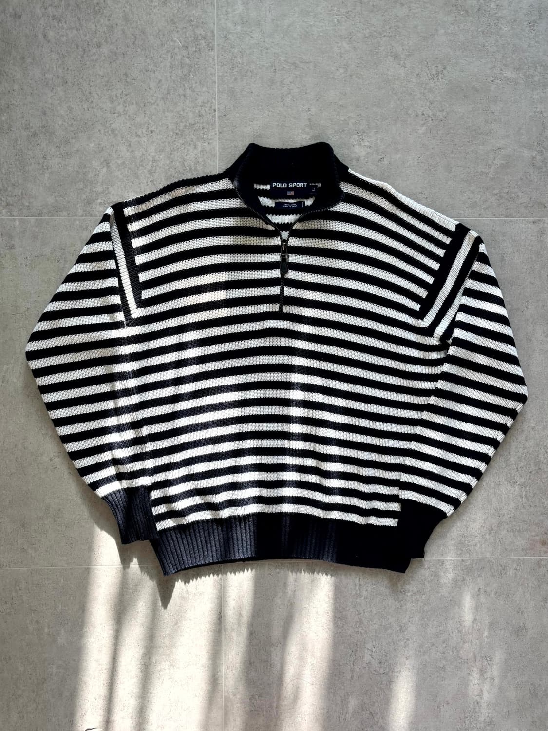 90's 폴로 스포츠 1/4 Zip-Up 풀오버 니트 L 상품이미지1