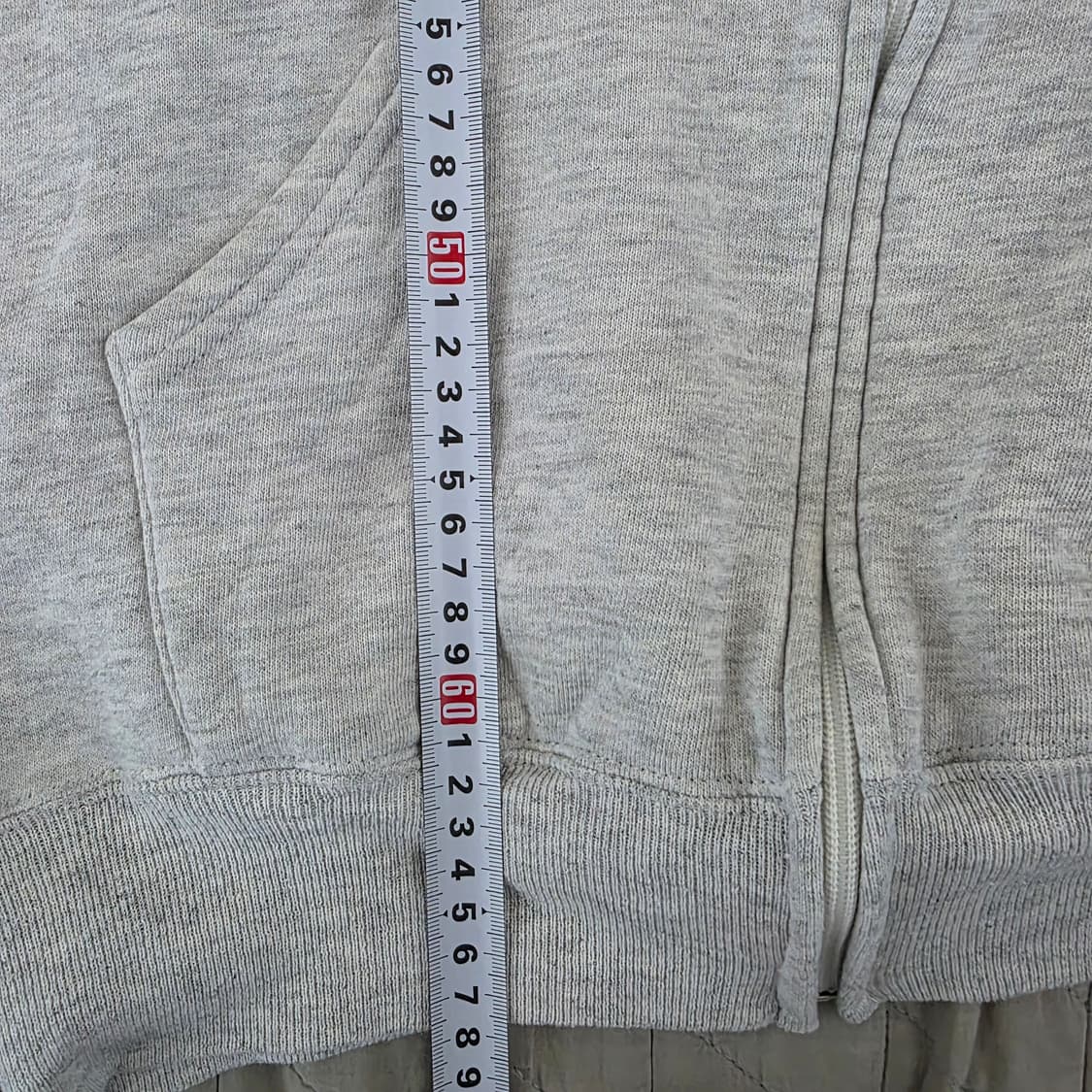 [XL] 90s 러셀 USA 애슬레틱 후드집업 라이트 그레이 ver. 굿 상품이미지8