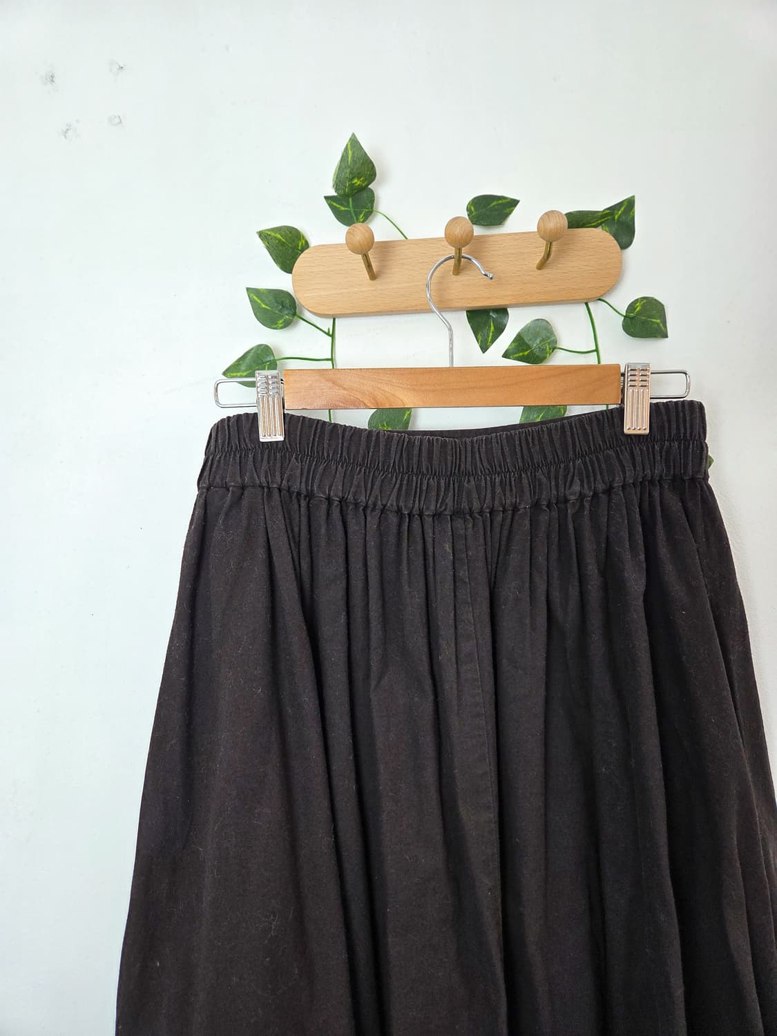 초코브라운 호박 롱스커트 상품이미지5