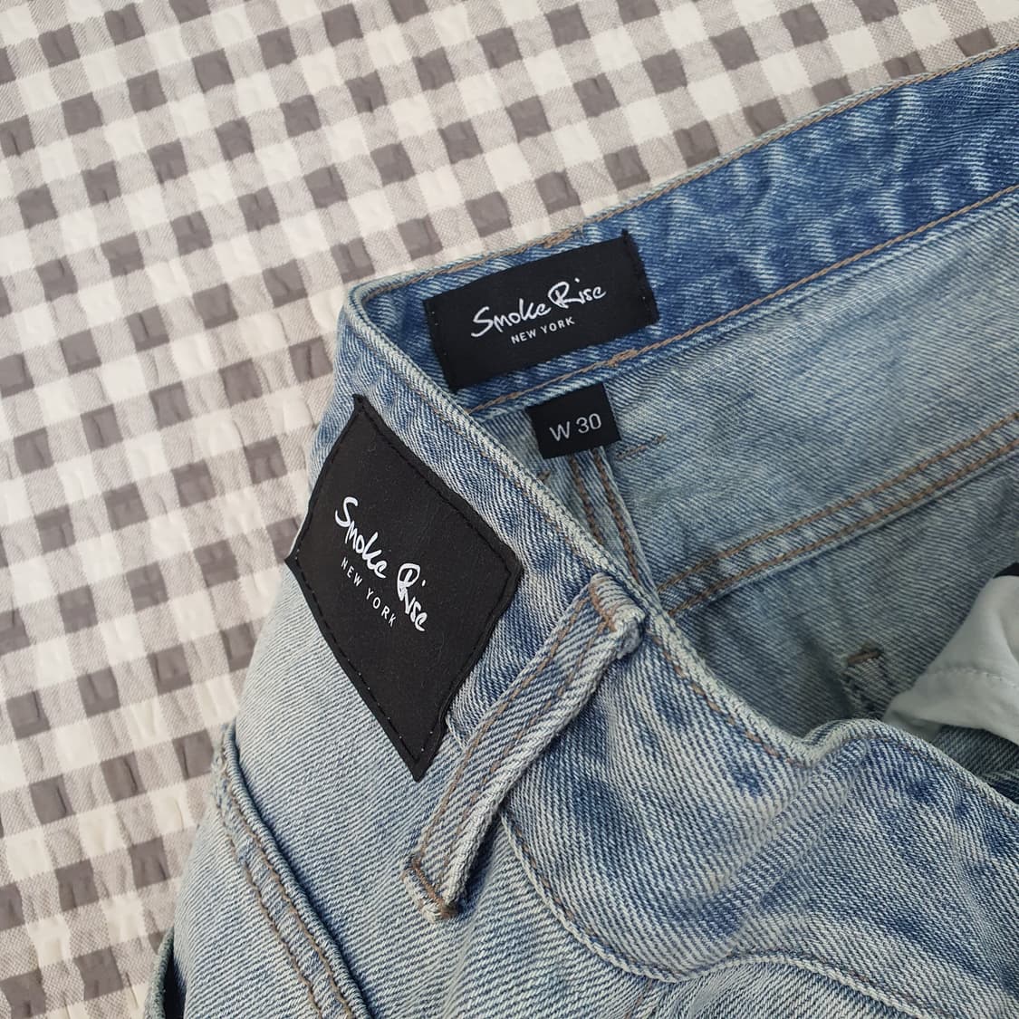 스모크라이즈 와이드 데님 청바지 남자30 상품이미지2