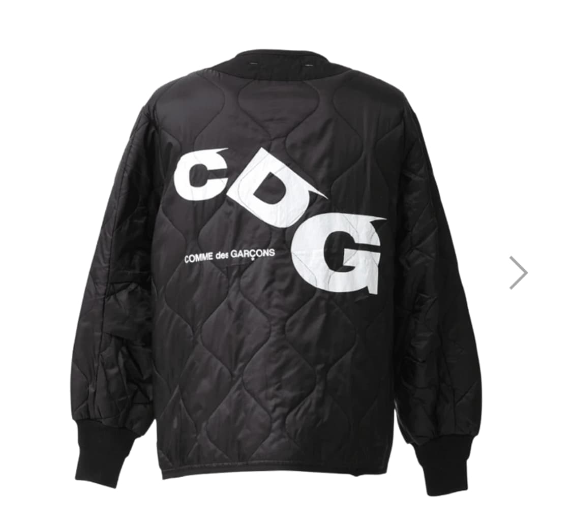 [새상품/XL] 꼼데가르송 CDG 알파인더스트리 라이너 깔깔이 자켓 블랙 상품이미지1