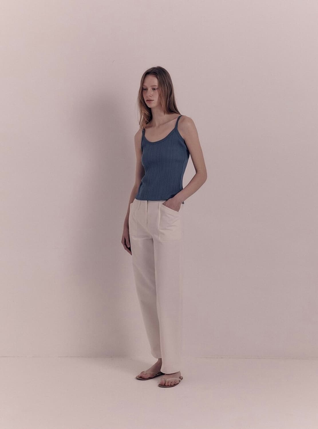 낫띵리튼 Bas loose trousers (Cream) S사이즈 상품이미지2