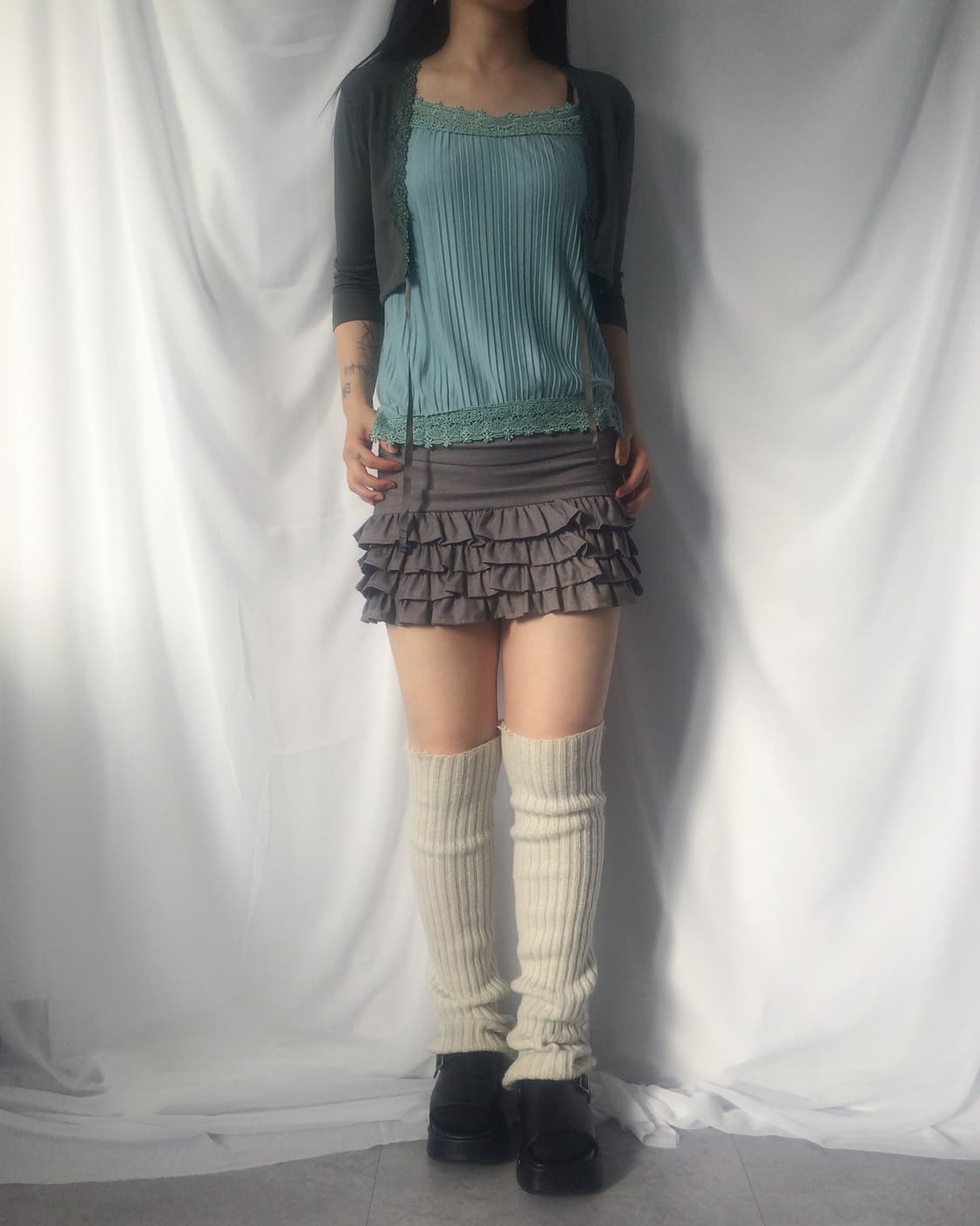Lace pleats sleeveless 상품이미지6