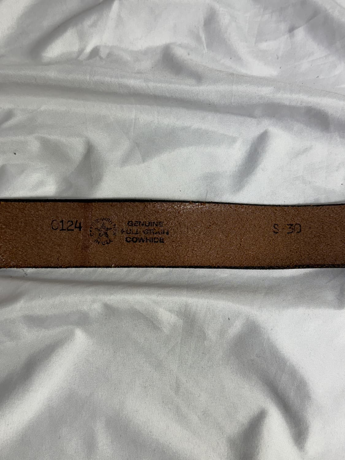 Usa 풀그레인 카우하이드 이글 웨스턴 레더 벨트 상품이미지5