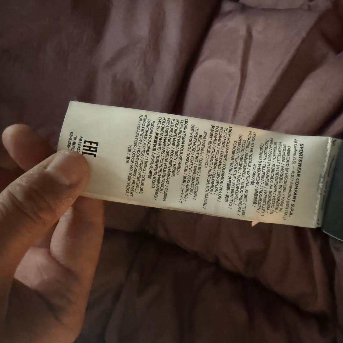 L 19fw 스톤아일랜드 크랭클랩스 패딩 로즈쿼츠 상품이미지5