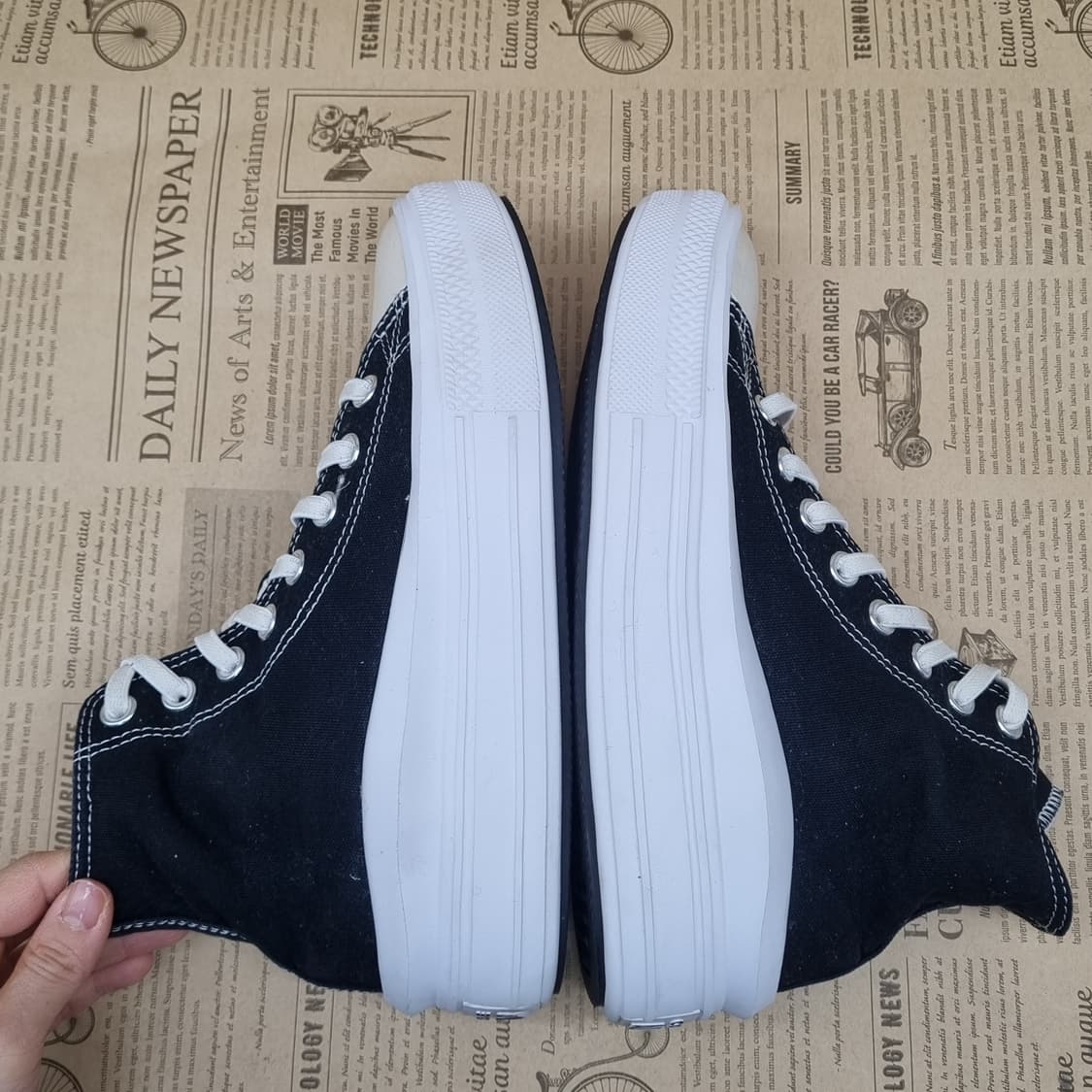 컨버스 무브 블랙 리프트 하이탑240 상품이미지5