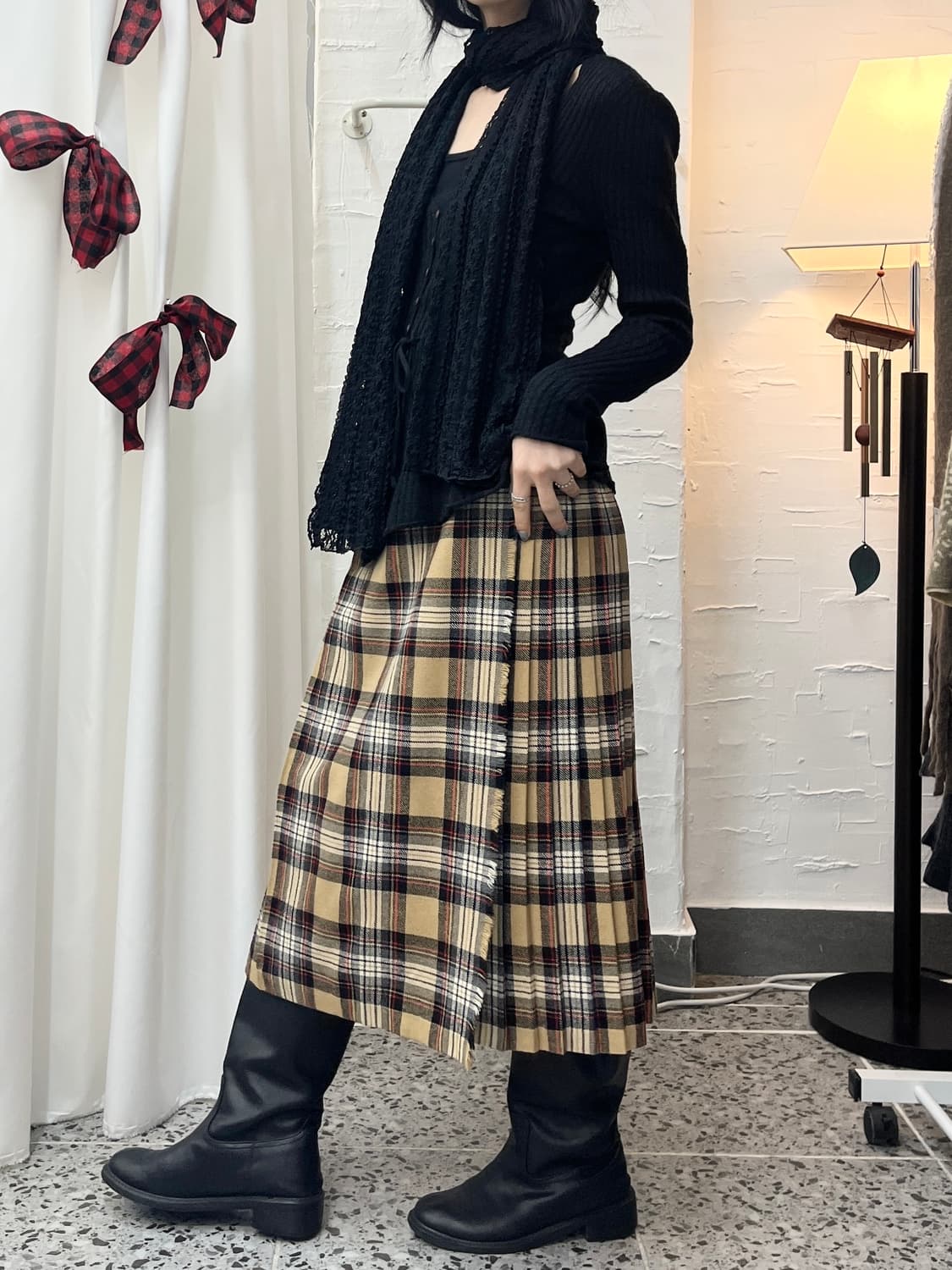 flare ribbon tie cardigan 상품이미지3