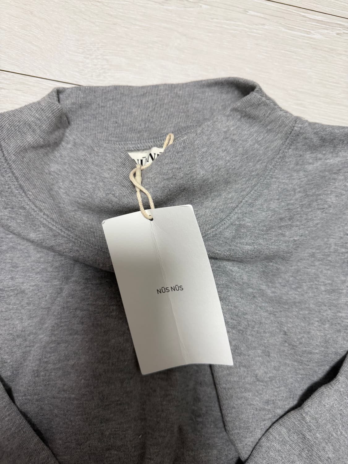 Nusnus 누스 빈티지 폴라 맨투맨 그레이 새상품 상품이미지4