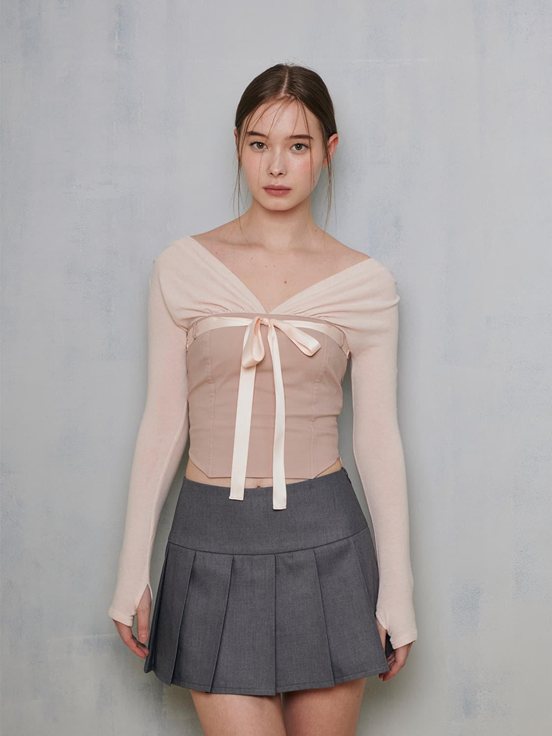 Notyourrose 낫유어로즈 미우탑 miu top pink 상품이미지1