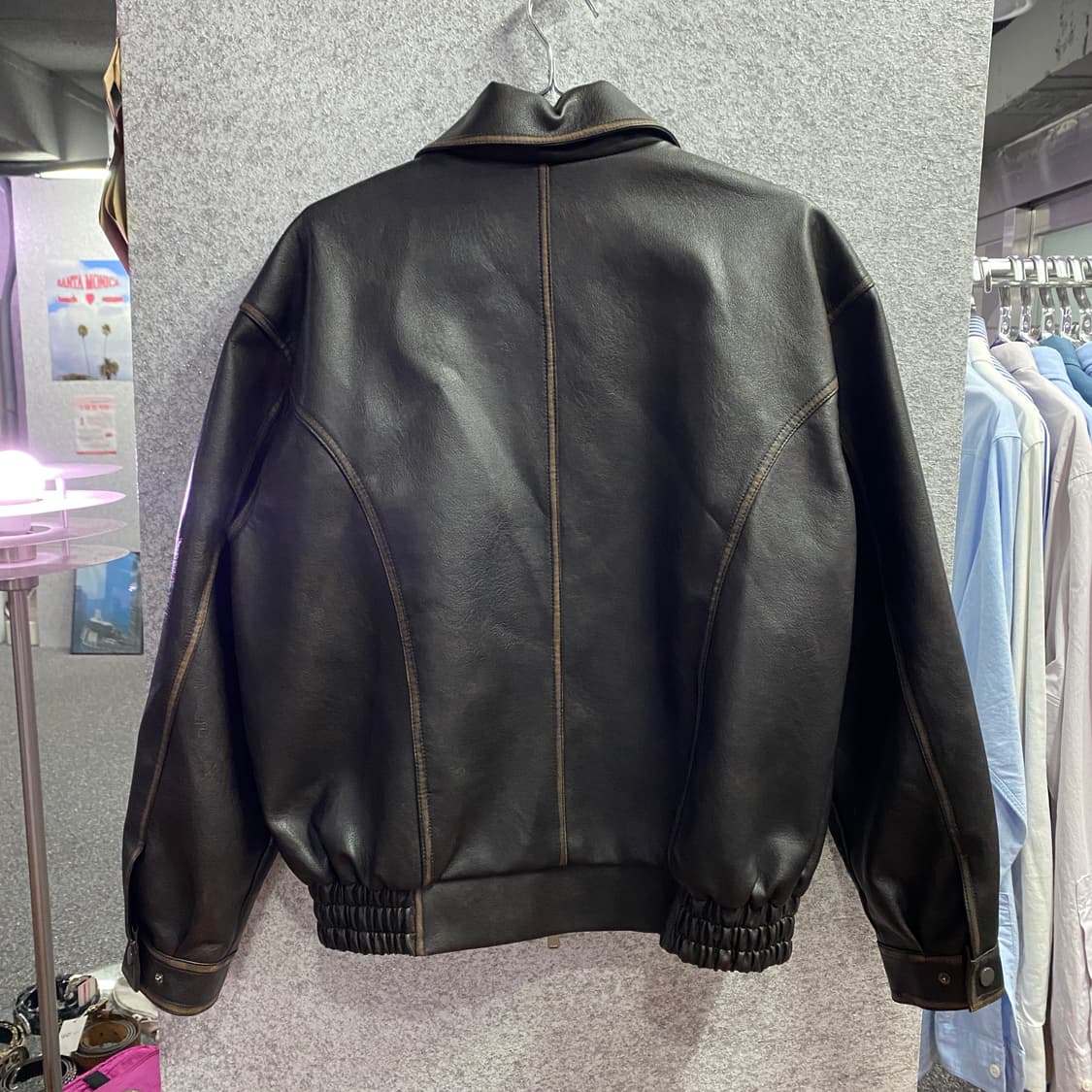 LOWELL 라인 레더 자켓 A6 상품이미지4