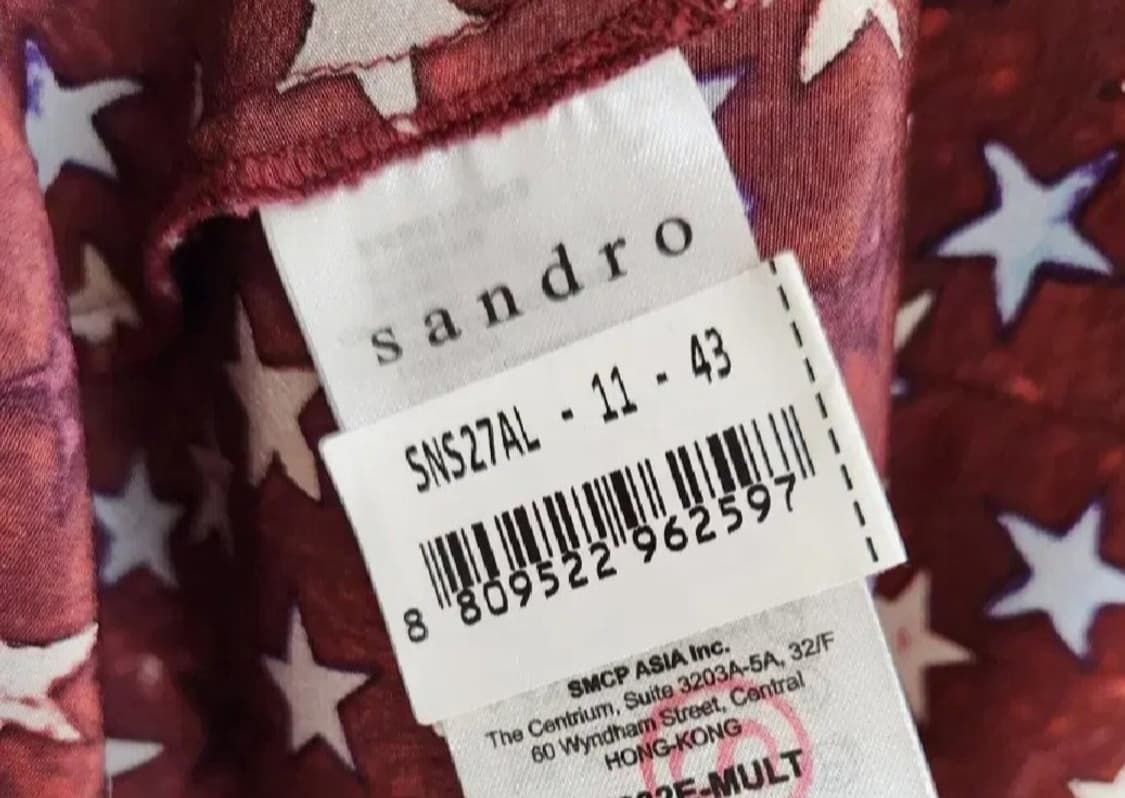 산드로 슈팅스타 실크100 미니원피스 1사이즈 상품이미지8