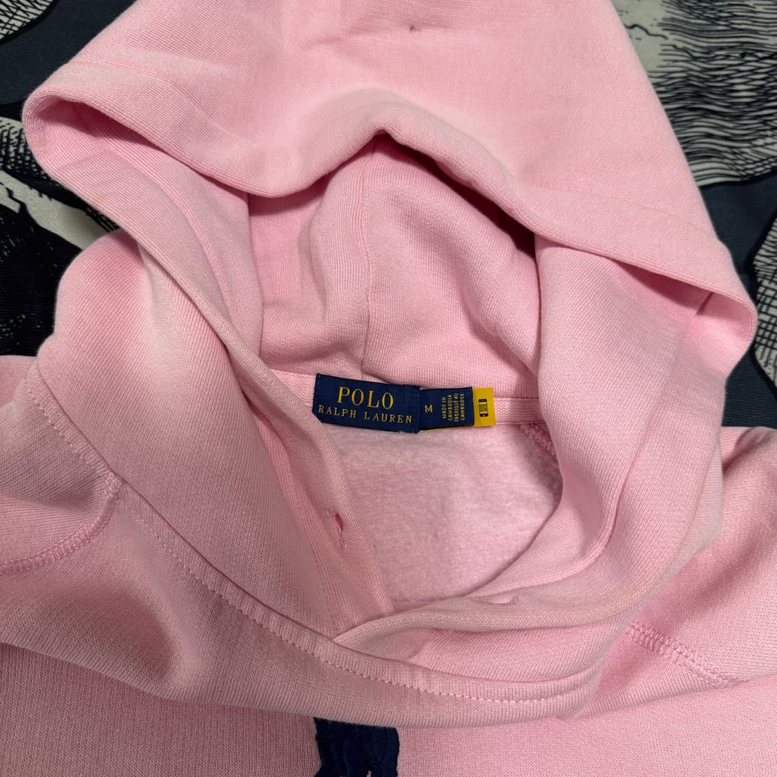폴로 기모 후드티 여성 M사이즈 상품이미지3
