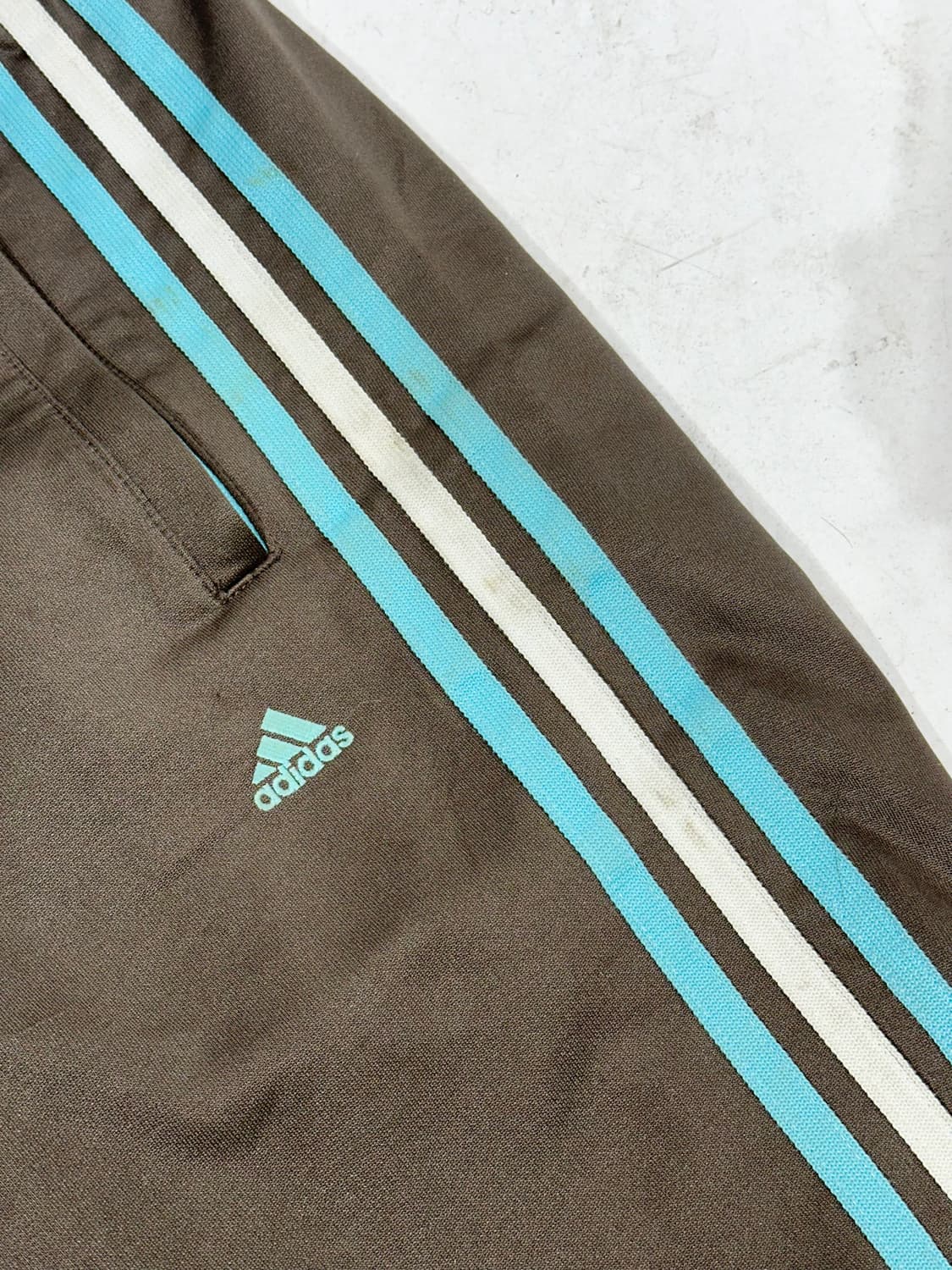 아디다스 카키 와이드 부츠컷 삼선 추리닝 바지 트레이닝 팬츠 L 상품이미지6