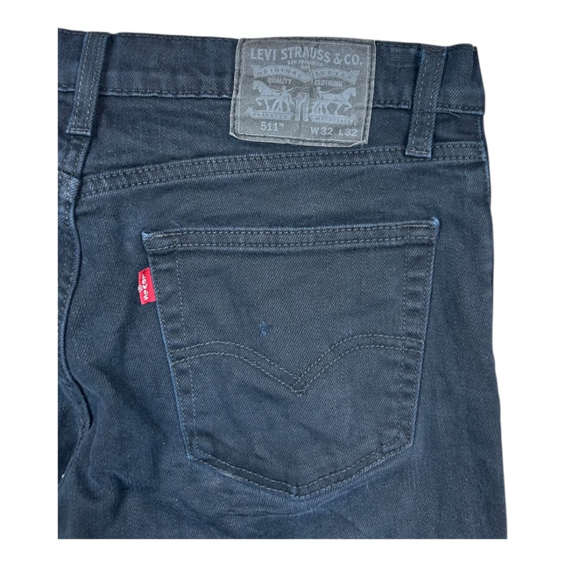 L) 리바이스 511 블랙 데님 팬츠 BD-031 상품이미지3