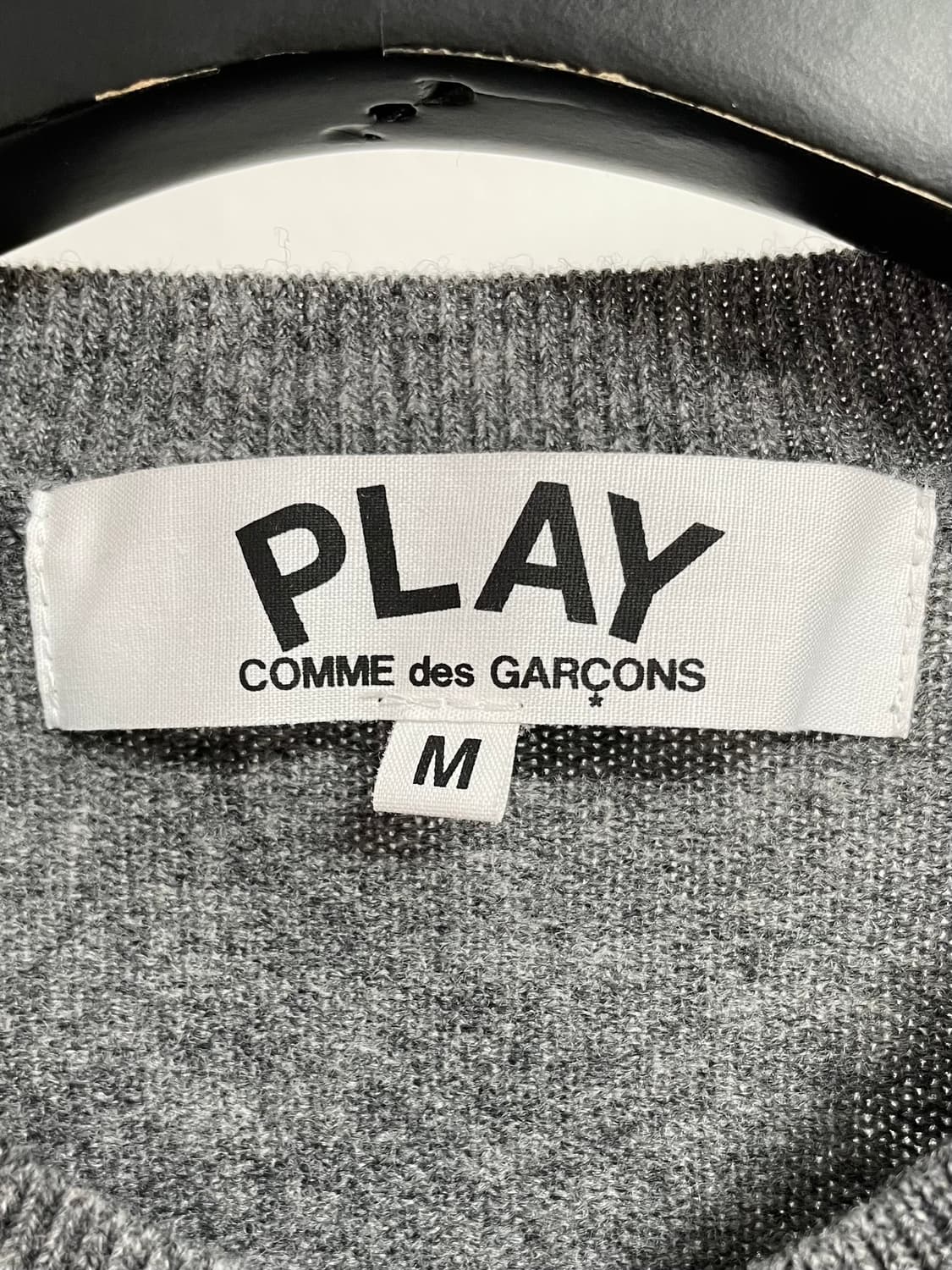 꼼데가르송 우먼스 레드와펜 라운드 울 니트 (on.322)   상품이미지5