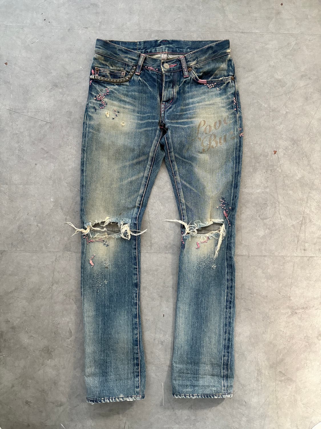 Hysteric Glamour 히스테릭글래머 킨키 Love 데님팬츠 상품이미지1