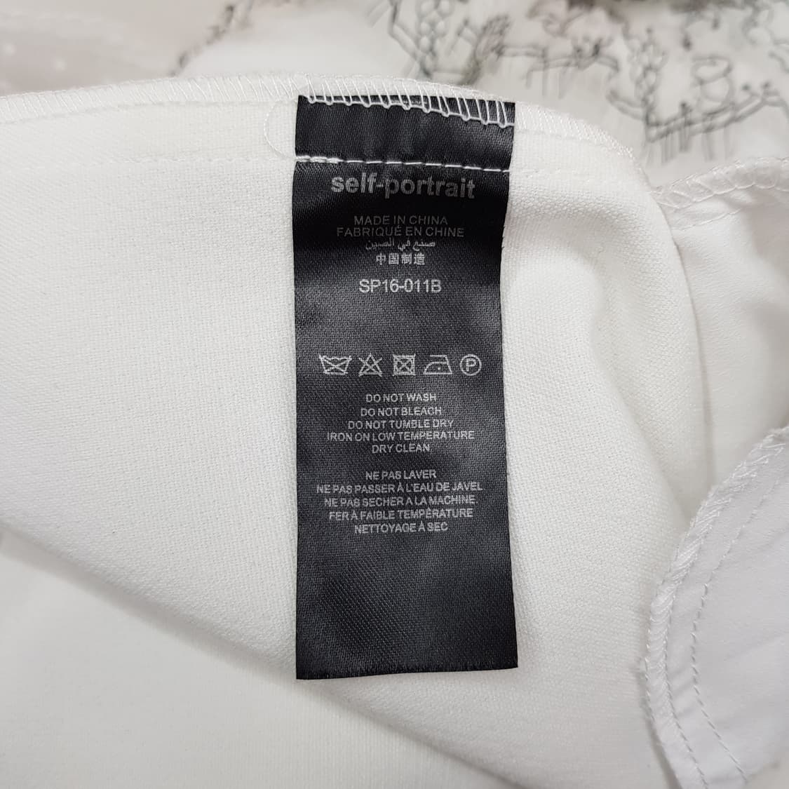 셀프포트레이트 레이스 프릴 미니 원피스 2사이즈 상품이미지8