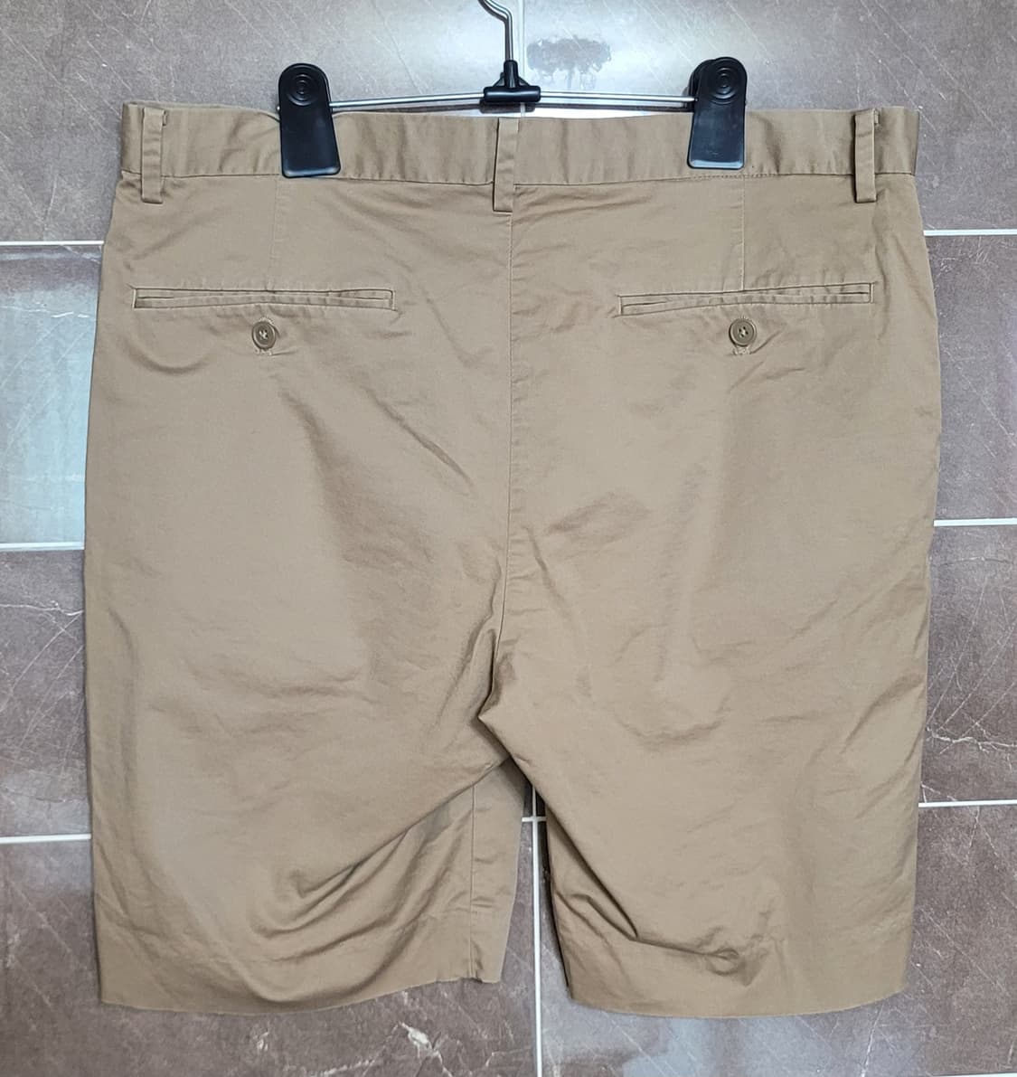 (남성34인치)UNIQLO 베이지 면 반바지 상품이미지3