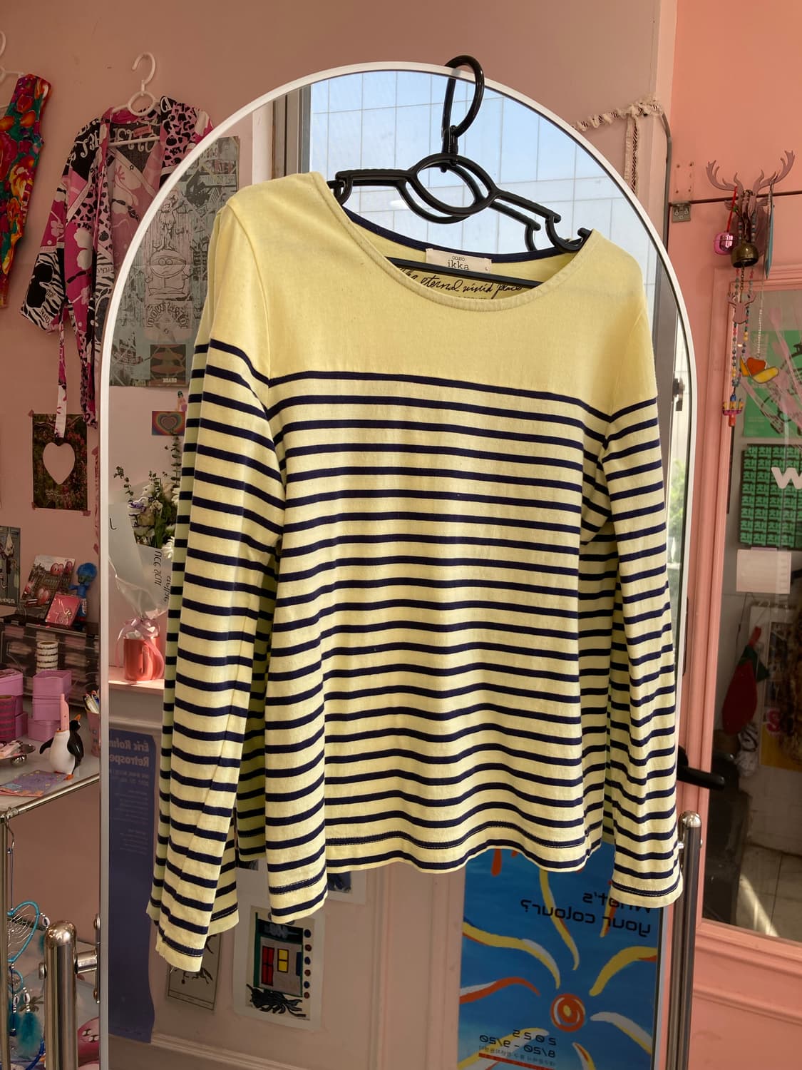 옐로우 스트라이프 롱슬리브 상품이미지1