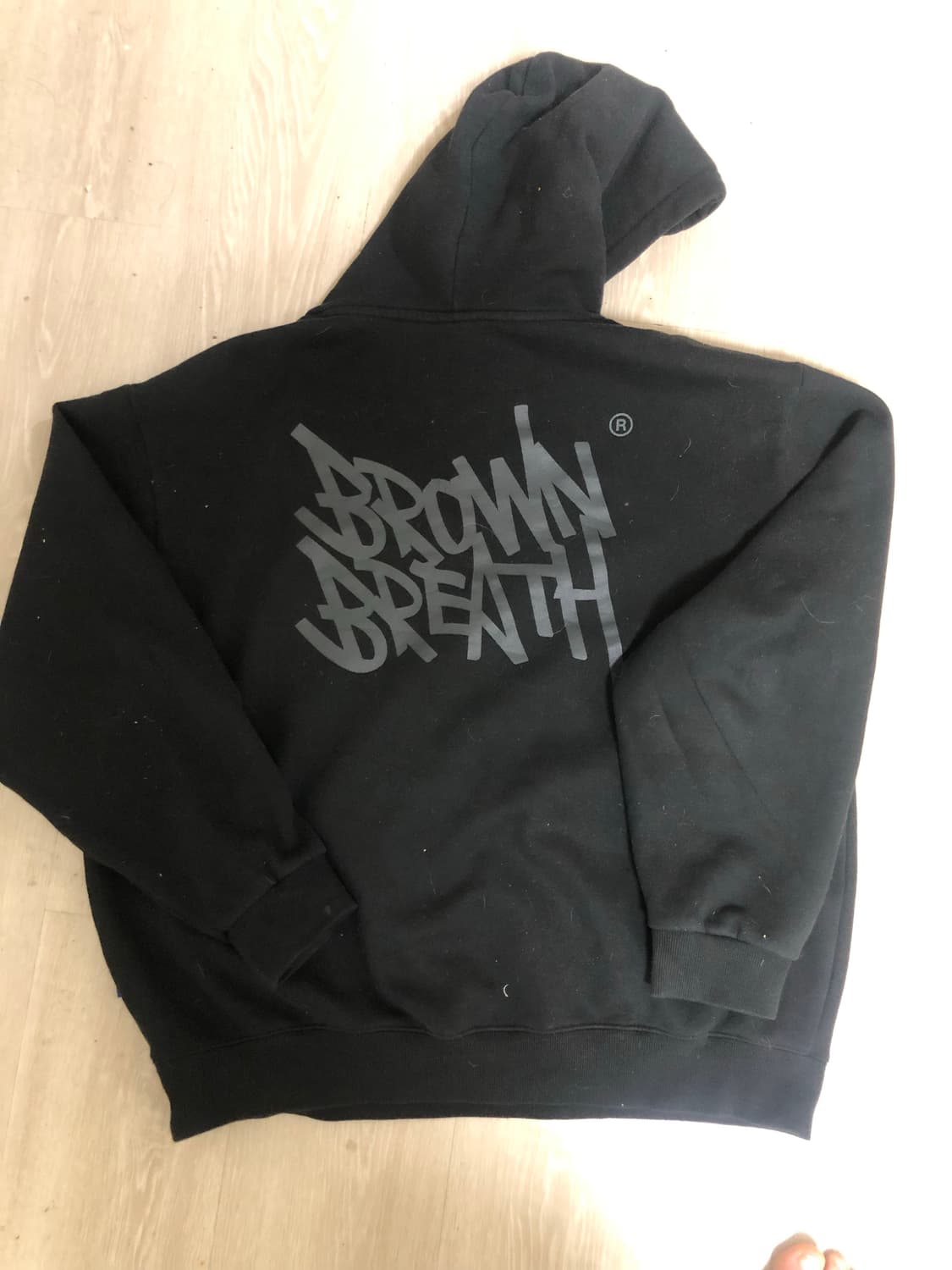 브라운브레스 검정색 후드티 XL 105 사이즈 상품이미지2