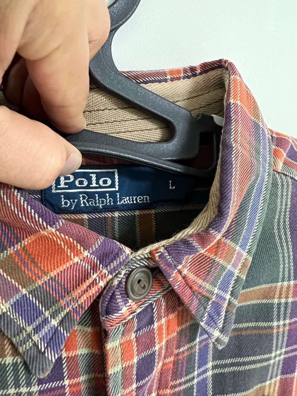 폴로랄프로렌 체크셔츠 L 100 상품이미지5