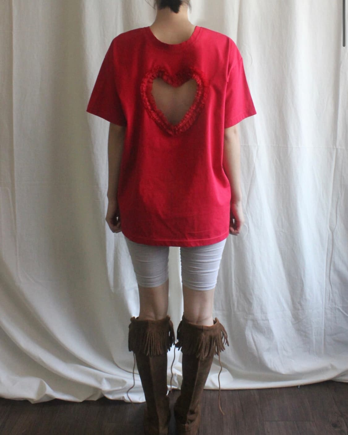 Dongeun lace heart T 동은 레이스 하트티 상품이미지2
