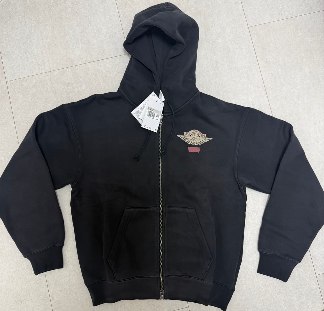 [XS]조던x리바이스 후드집업 블랙 상품이미지1