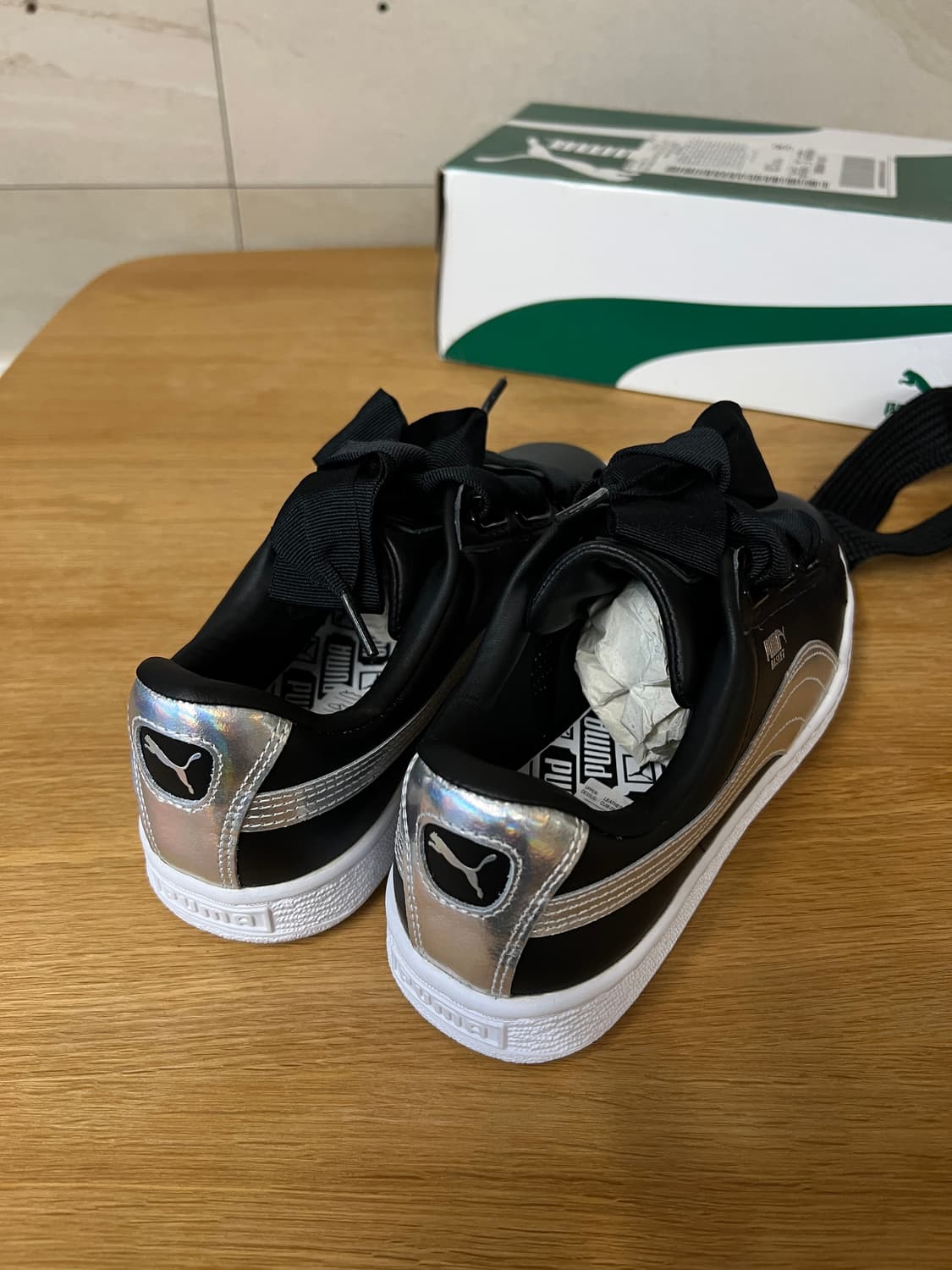 [260mm] [새제품] 푸마 바스켓 하트 (블랙) 상품이미지4