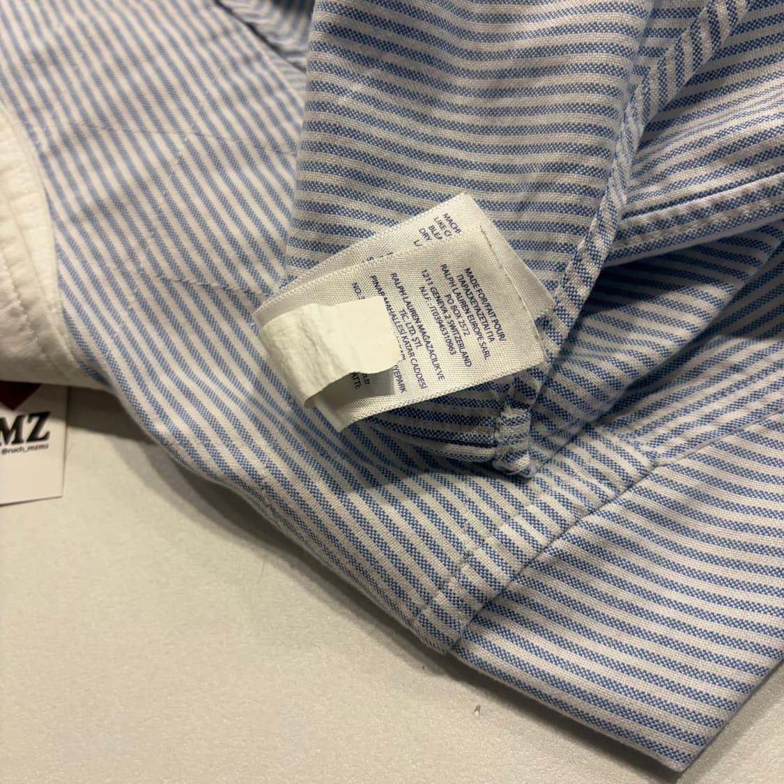 [M] 폴로 랄프로렌 빅포니 3 스트라이프 셔츠 D340 상품이미지7