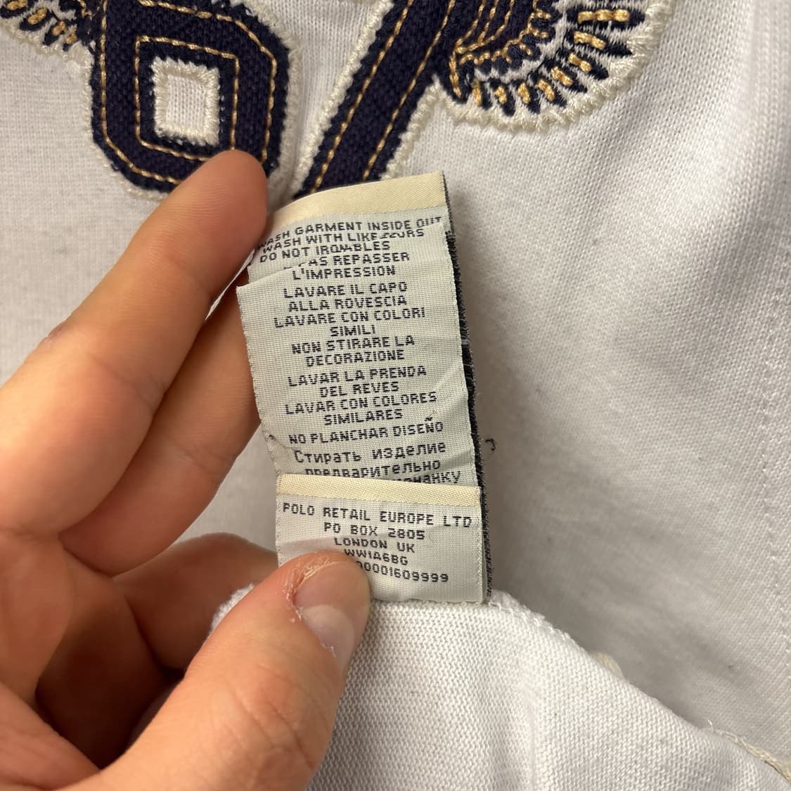 00s 폴로진스 아카이브 USRL 엠브로이드 럭비셔츠 N926 상품이미지10