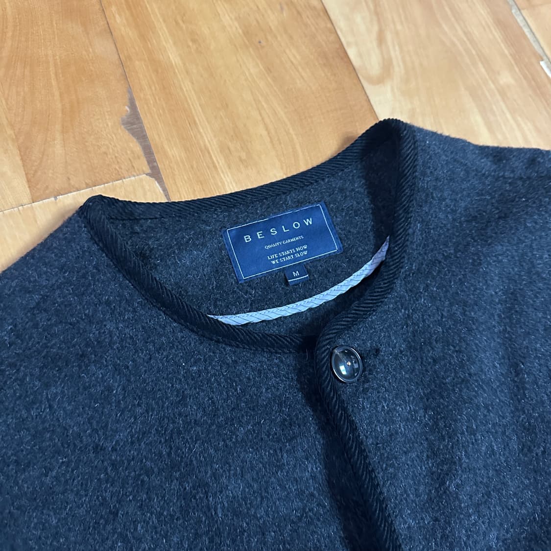 비슬로우 카라리스 가디건 차콜 그레이 상품이미지2