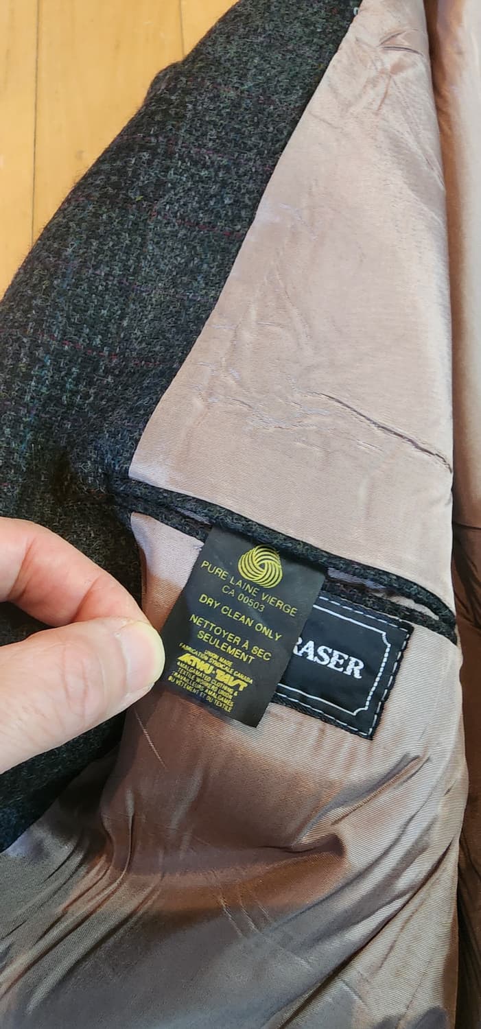 진그레이 모직 트위드자켓 L~슬림XL 상품이미지9