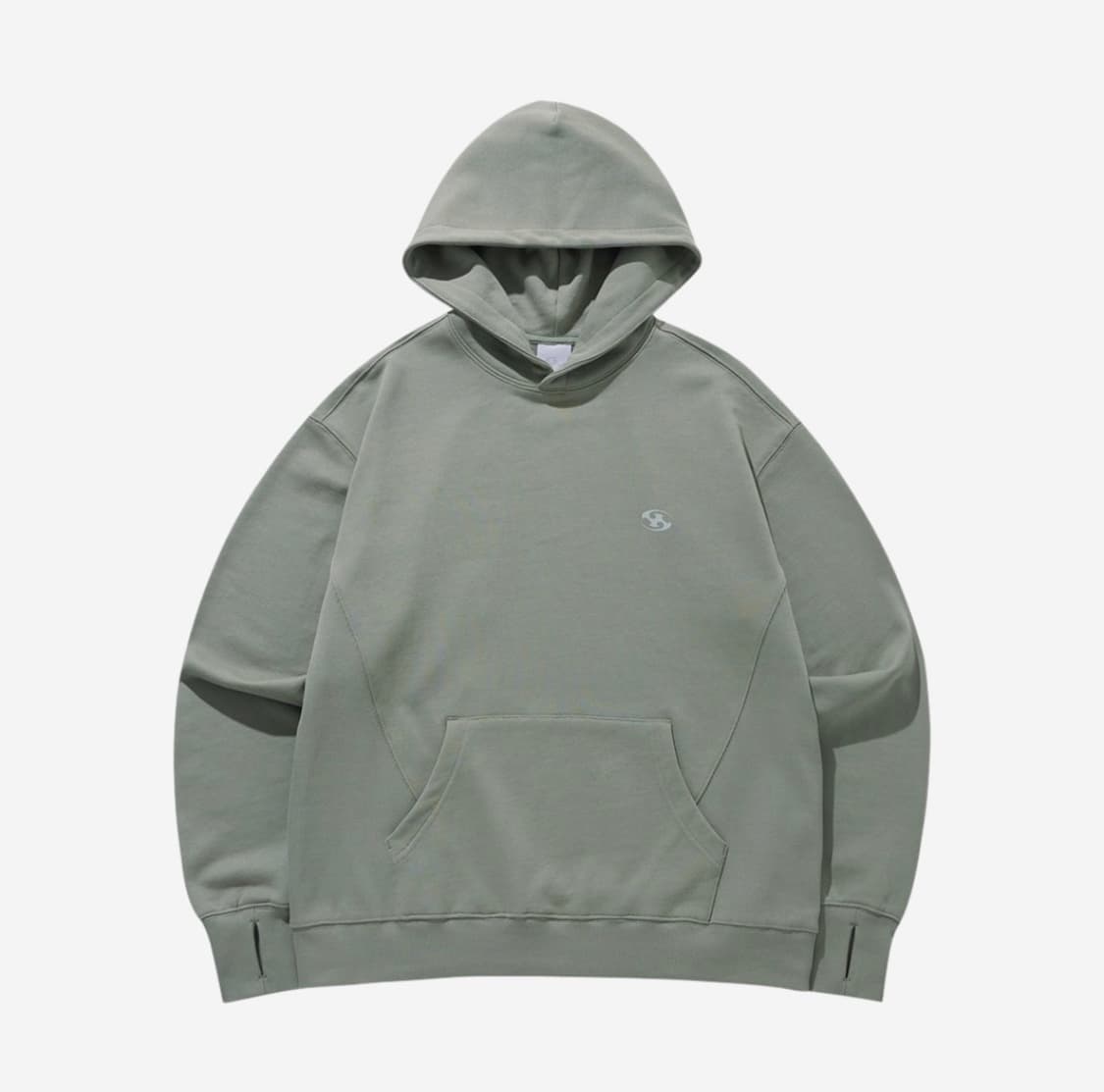 산산기어 Logo Hoodie Light Green -23FW 상품이미지1