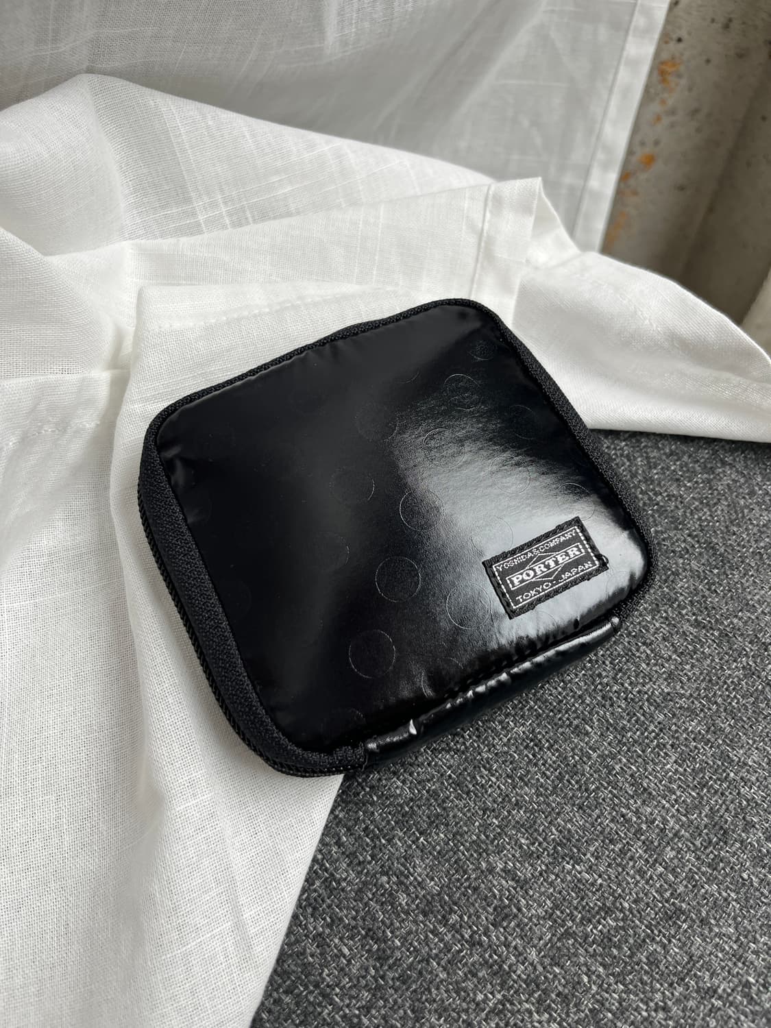 Porter 포터 도트 지갑 블랙 상품이미지1