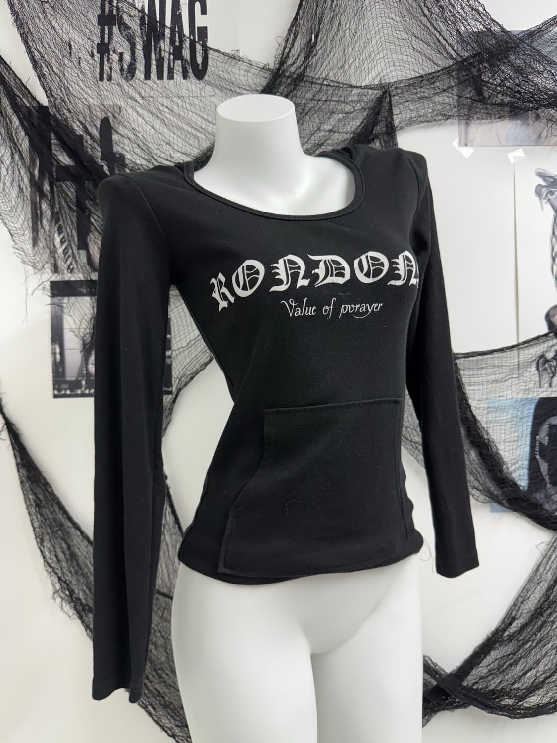 00s punk mood printing hoodie longsleeve 상품이미지3