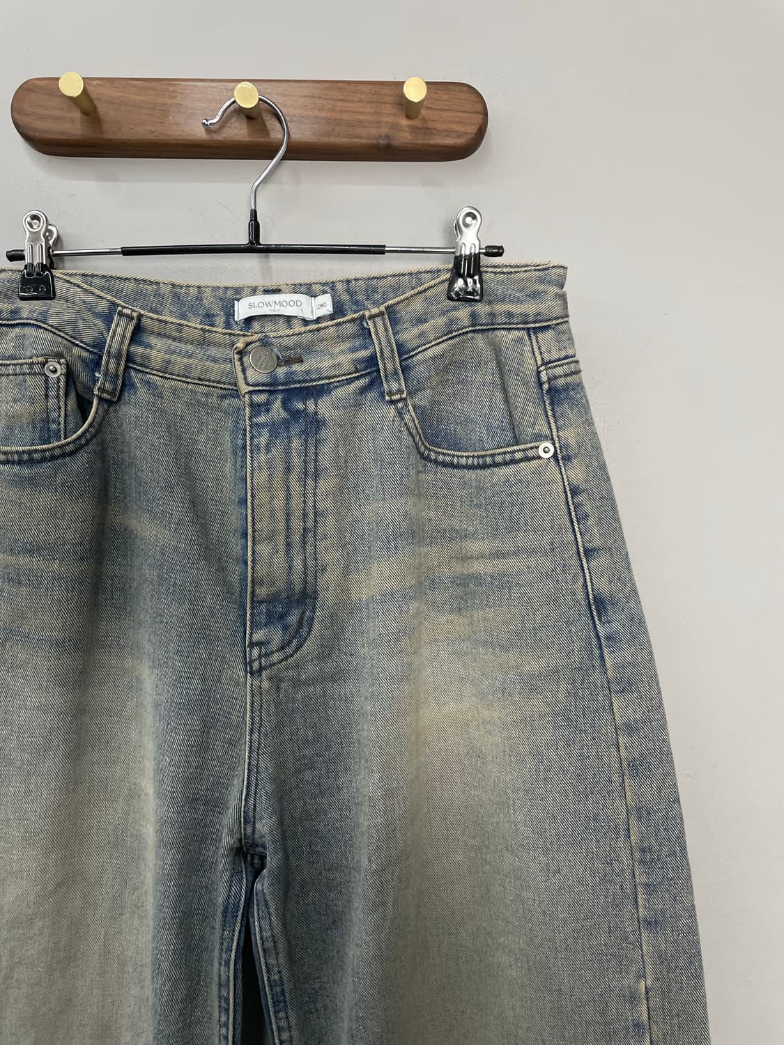 슬로우무드 워싱 와이드 데님 팬츠 H1547 상품이미지3