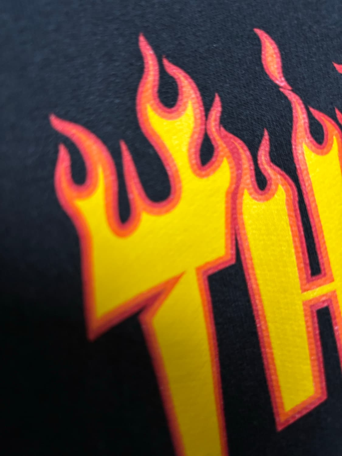 트레셔 불꽃로고 블랙 후드티 L 상품이미지2