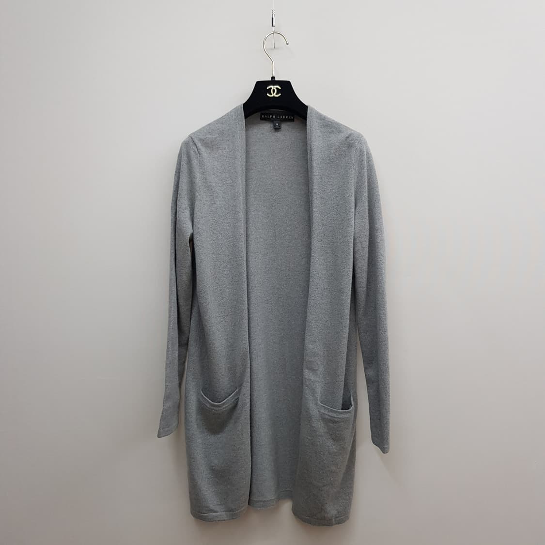 폴로 랄프로렌 블랙라벨 캐시미어 롱 가디건 m사이즈 상품이미지1